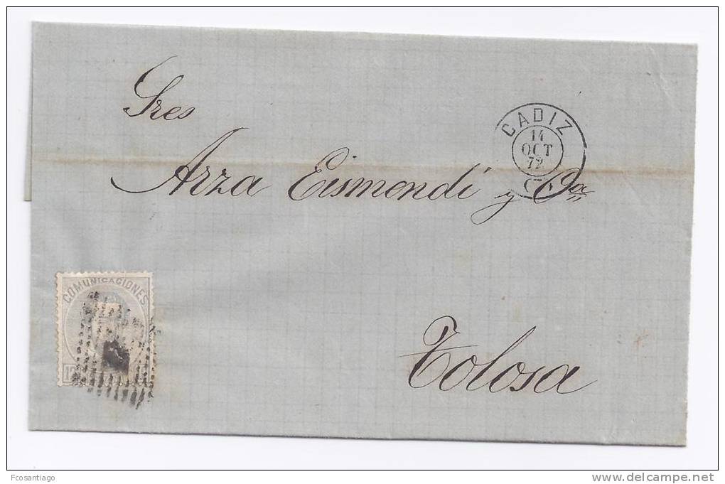 España 1870/72 - Primer Centenario - Envuelta - Cartas & Documentos