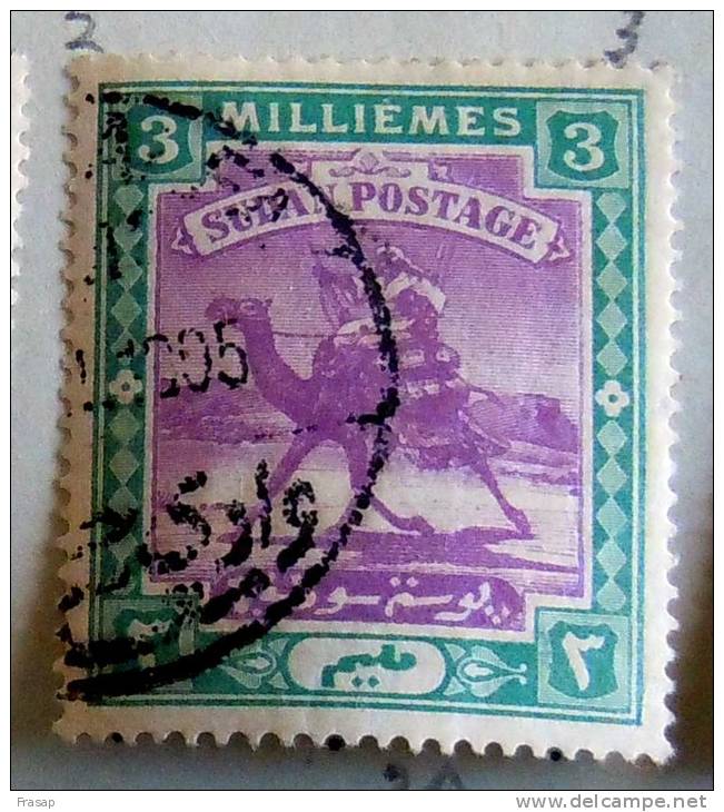 SUDAN 3 MILLIEMES USATO  LINGUELLA - Soudan (...-1951)