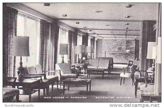 Wisconsin Whitewater Fairhaven Main Lounge Artvue - Autres & Non Classés