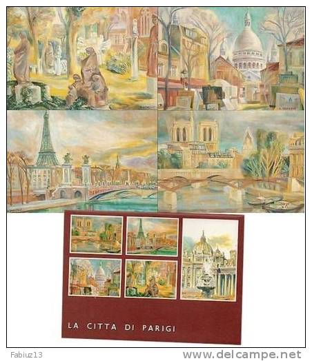 N°4 Cartoline Postali 1989 LA CITTà DI PARIGI  VATICANO Prima Emissione 13.06.89 - Entiers Postaux