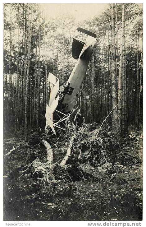 Aviation , Carte Photo Accident D'avion - Accidentes