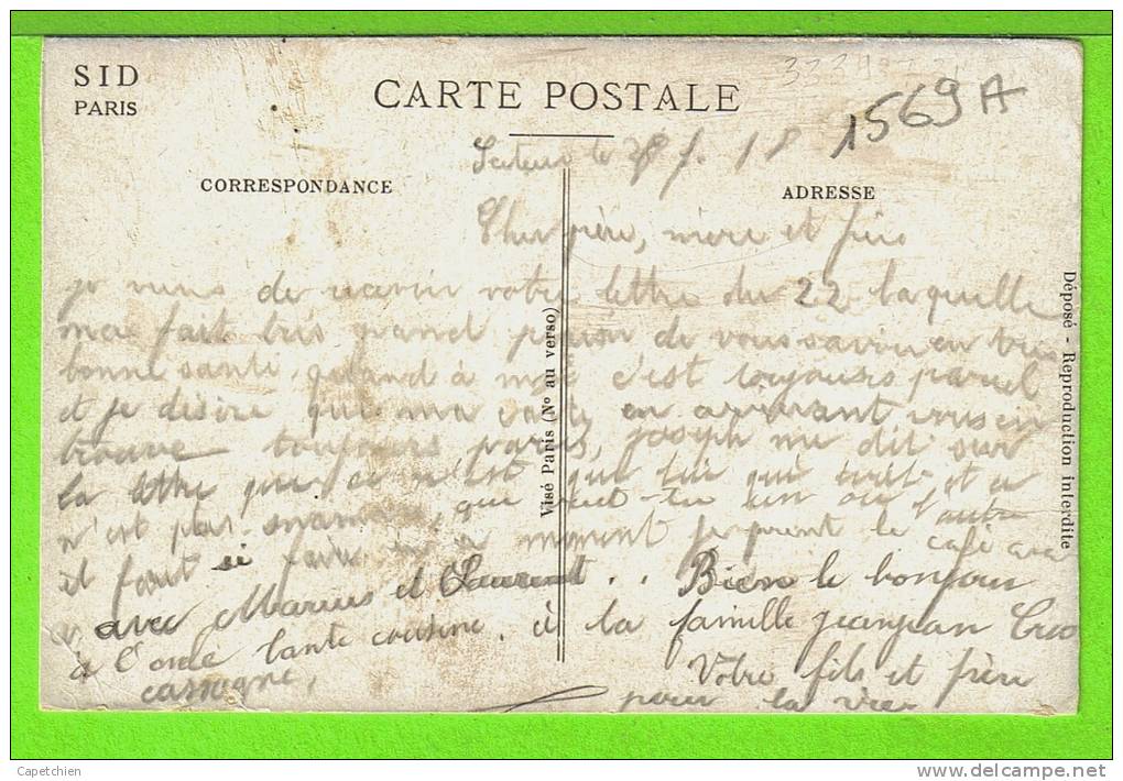 PIECE DE 5 Fr DE 1850 / CE MONOCLE EST TRES FRAGILE ... / Carte écrite En 1918 - Münzen (Abb.)