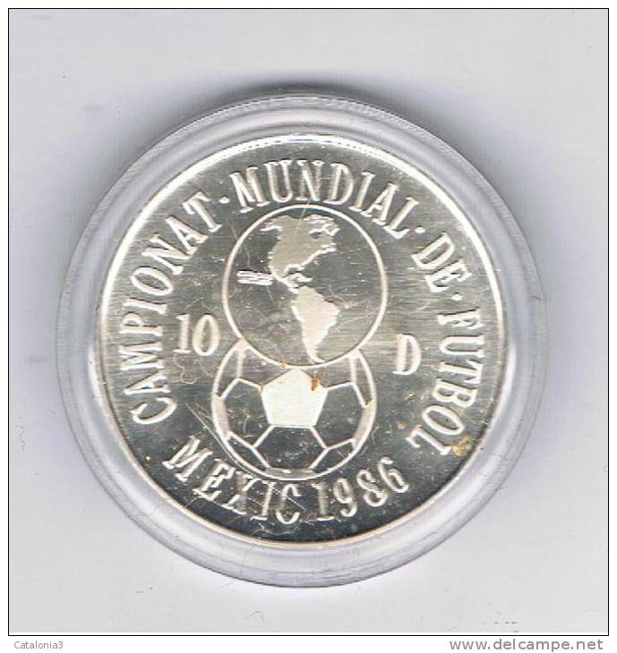 ANDORRA  10 Diners 1989 Futbol MEXICO  1986  KM34   PLATA - Andorre