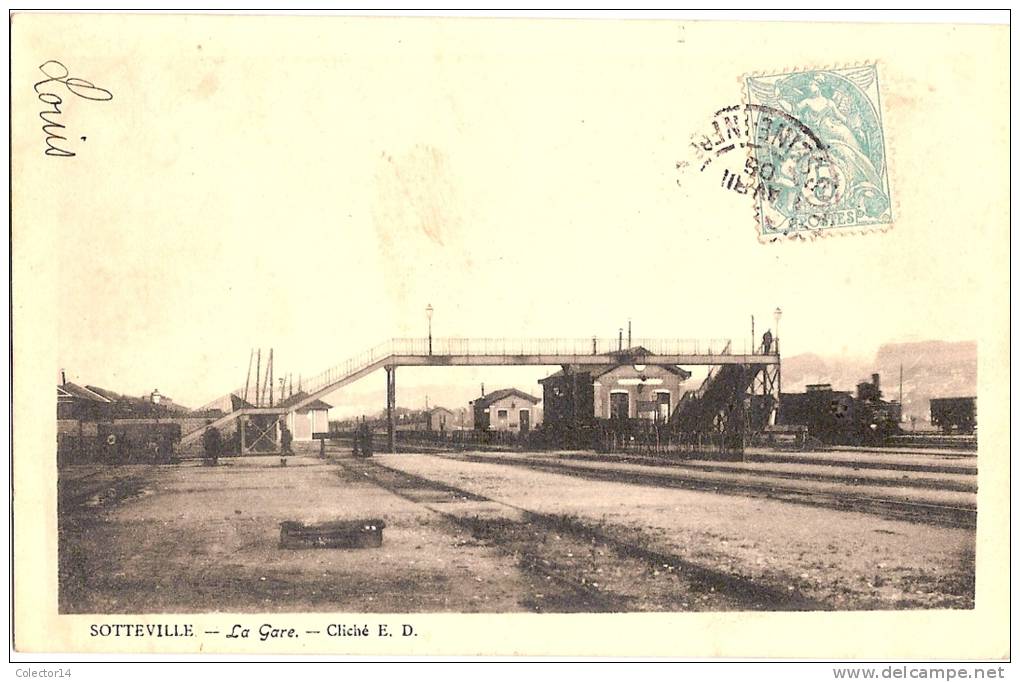 76 SOTTEVILLE LA GARE 1905 - Sotteville Les Rouen