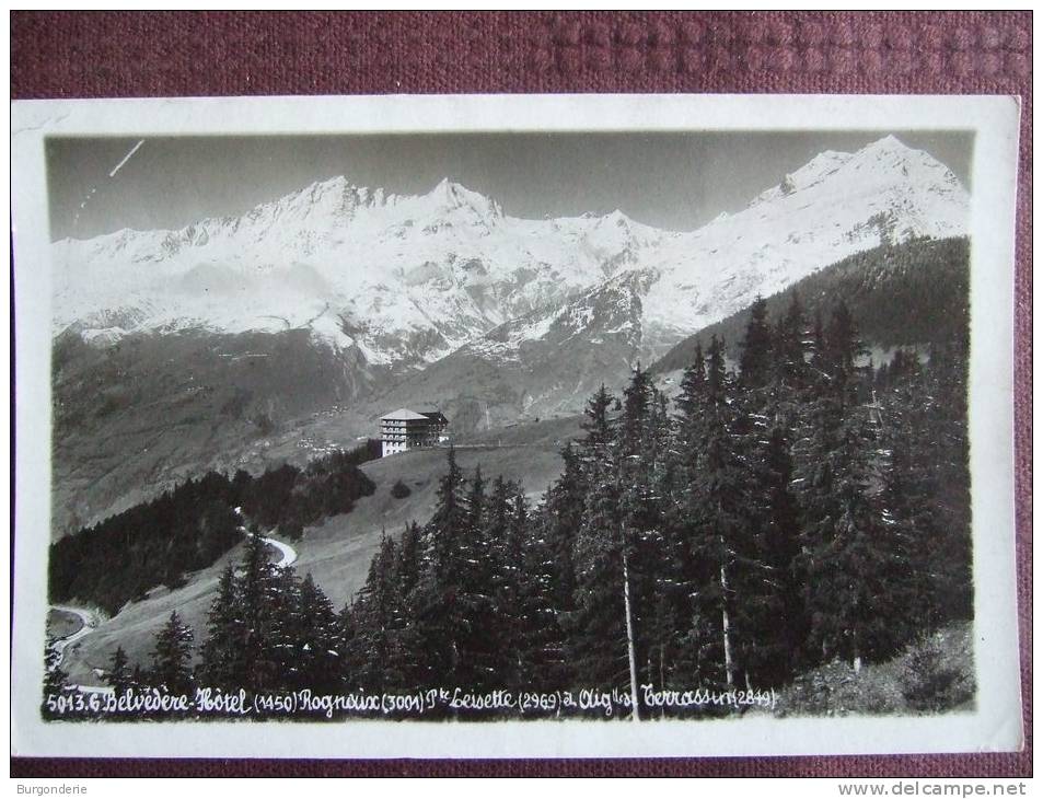 ROGNAIX / BELVEDERE HOTEL / POINTE LEISETTE/ AIGUILLES DU TERRASSIN / BELLE CARTE PHOTO / HOURLIER - Albertville