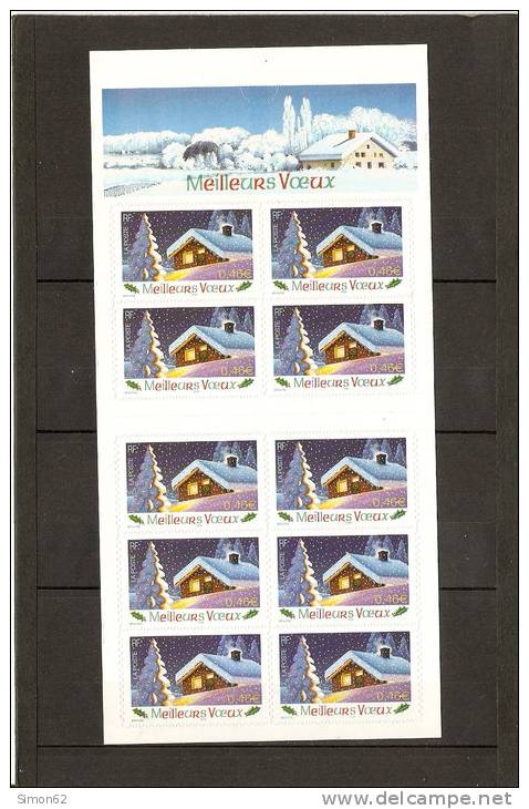 FRANCE AUTOHADHESIFS CARNET BC 3534A  NEUF **MNH MEILLEURS VOEUX  2002 - Conmemorativos