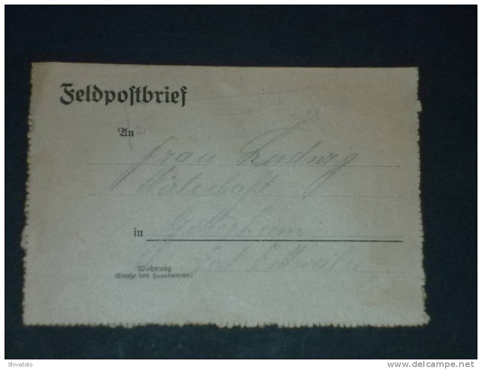 (2792-35) Feldpost Brief 2 Ober Elsass Feldartillerie Regt 51 WWI - Armee - Army -militaria - Sonstige & Ohne Zuordnung