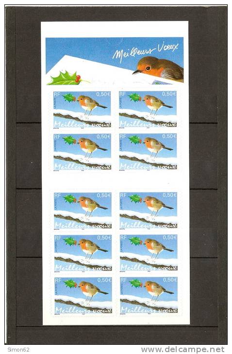 FRANCE AUTOHADHESIFS CARNET BC 3622 NEUF **MNH  MEILLEURS VOEUX  2003 - Commemoratives