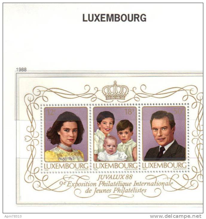 LUXEMBOURG 1988  Y&T ** 1140-1163 - Années Complètes