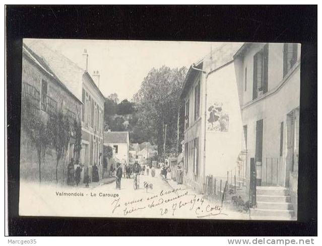 95 Valmondois Le Carouge édit. Breger Animée ( Le Carrouge ? ) Affiche " La Florestine Des Amis " - Valmondois