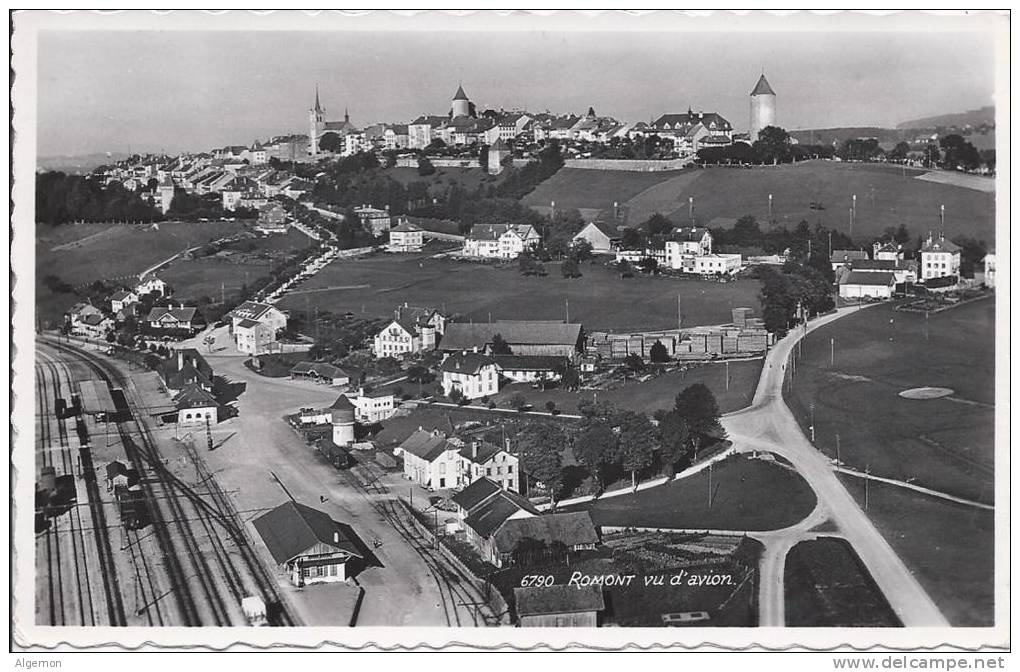 6396 - Romont Vu D´avion La Gare - Romont