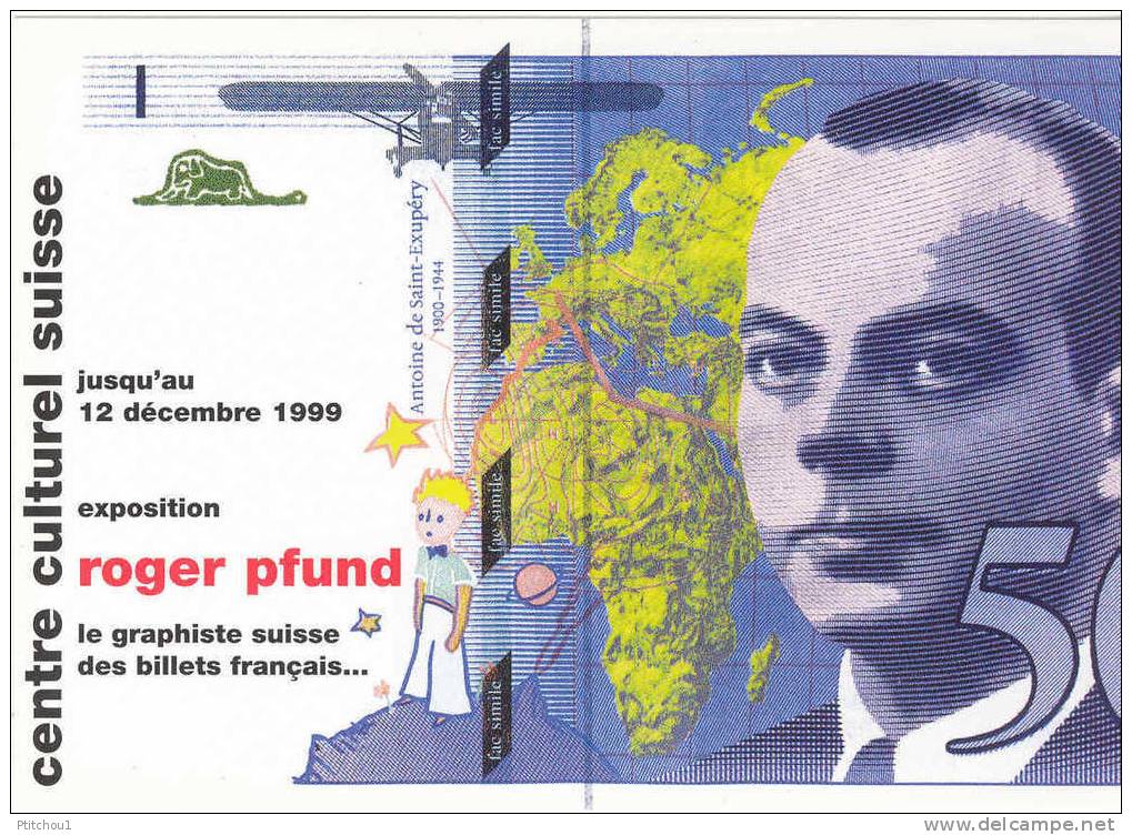 Roger Pfund Le Graphiste Des Billets Français Billet De 50 Francs - Monedas (representaciones)