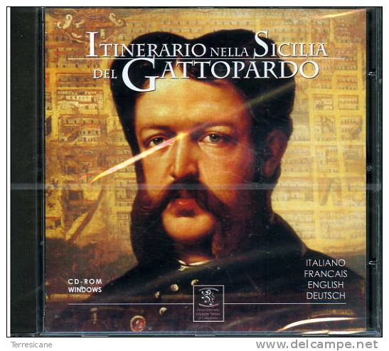 CD ROM ITINERARIO NELLA SICILIA DEL GATTOPARDO ITALIANO FRANCAIS ENGLISH DEUTSCH - CDs