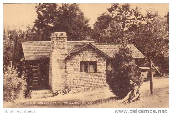 West Virginia Wheeling Cabin Oglebay Park Artvue - Wheeling