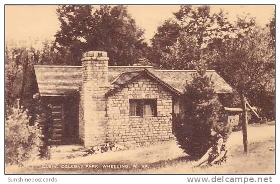 West Virginia Wheeling Cabin Oglebay Park Artvue - Wheeling