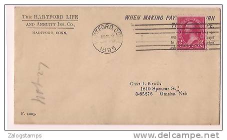 USA Commercial Cover, Postal Markings Stamp,   (9830) - Lettres & Documents