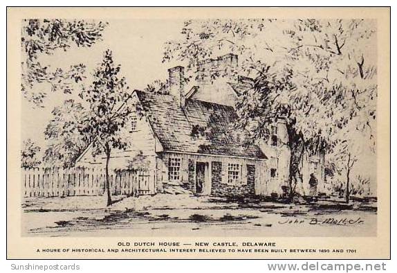 Delaware New Castle Old Dutch House Albertype - Andere & Zonder Classificatie