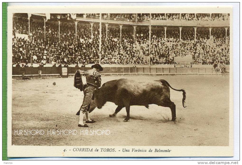 CORIDA De TOROS Um 1930/1940,  Verlag: L: Roisin; Barcelona. , POSTKARTE, Unbenutzte Karte - Corrida