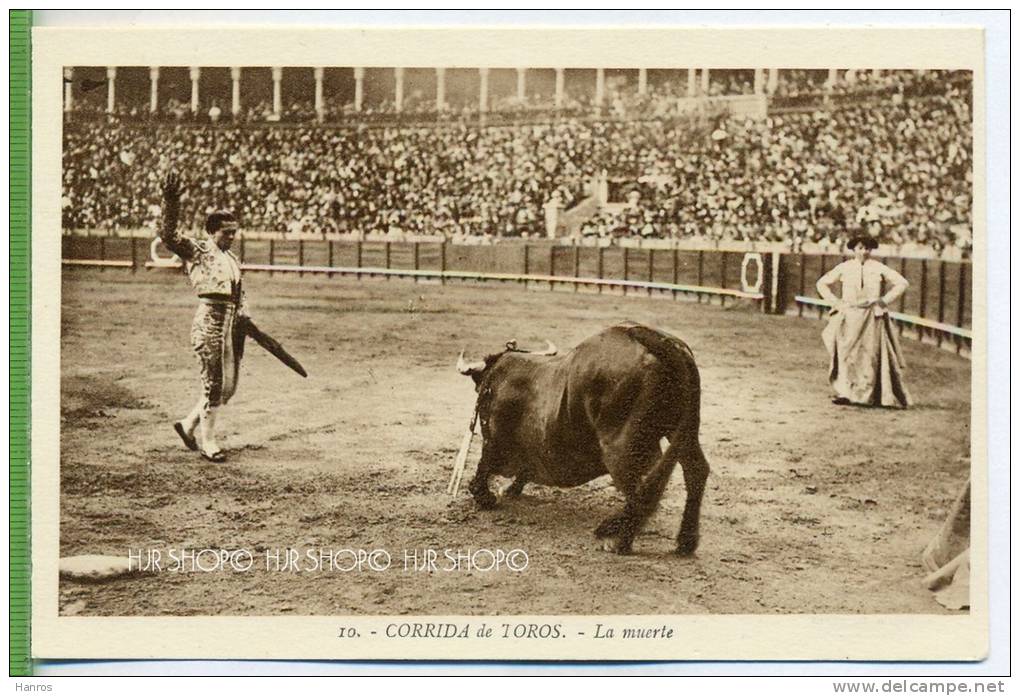 CORIDA De TOROS Um 1930/1940,  Verlag: L: Roisin; Barcelona. , POSTKARTE, Unbenutzte Karte - Stierkampf