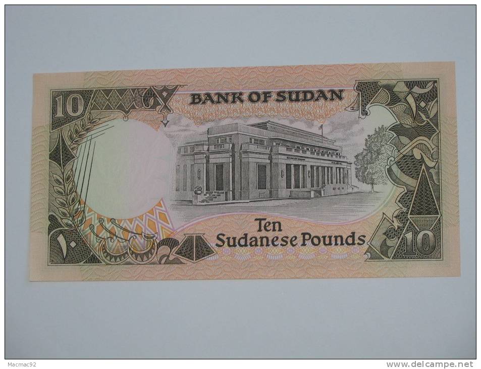 10 Ten Sudanese Pounds  - SOUDAN - Bank Of Sudan. - Soedan