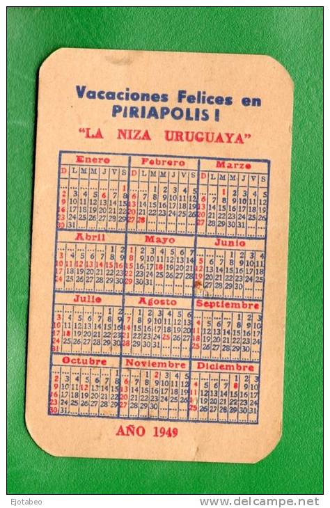 19 URUGUAY 1949 CALENDARIOS- Dos ASantos Bicicletas  REBAJADO!!!!!!!!!! 21.5 % - Calendriers