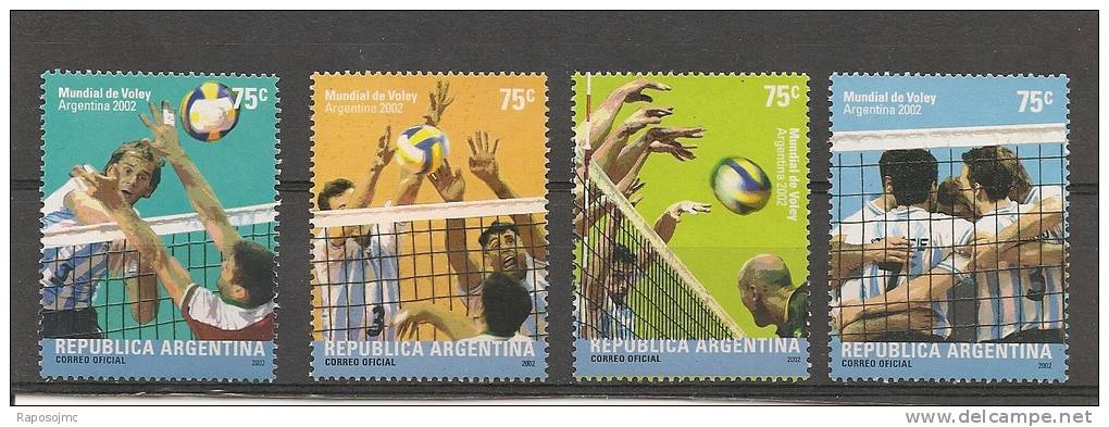 Argentina 2002, Mundial Voleibol. - Nuevos