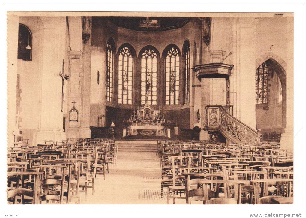 CPA Binche Belgique - Congrès Eucharistique 1928 - Religion Cortège Collégiale St-Ursmer - Animée Neuve État TB 2 Scans - Binche