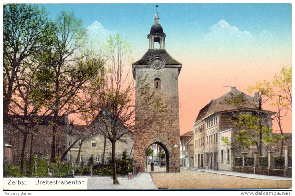 Zerbst, Breitestraßentor, 1916 - Zerbst