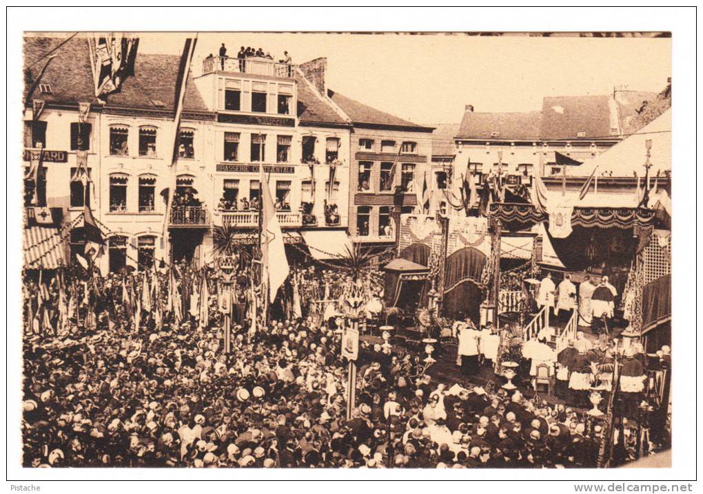 CPA Binche Belgique - Congrès Eucharistique 1928 - Religion Autel Messe Pontificale - Animée Neuve État TB 2 Scans - Binche