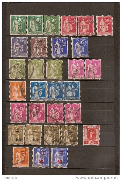FRANCE Lot De Timbres Oblitérés    Voir 2 Scans   (ref 679 ) - Lots & Kiloware (mixtures) - Max. 999 Stamps