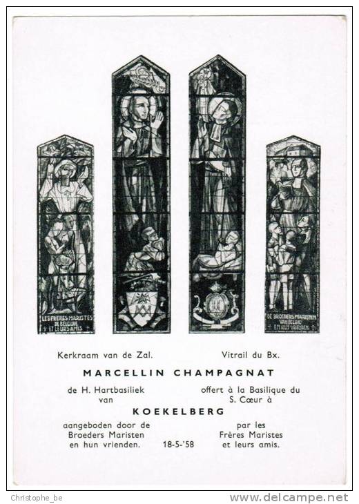 Koekelberg, Kerkraam Van De H Hartsbasiliek, Marcelllin Champagnat (pk9127) - Koekelberg