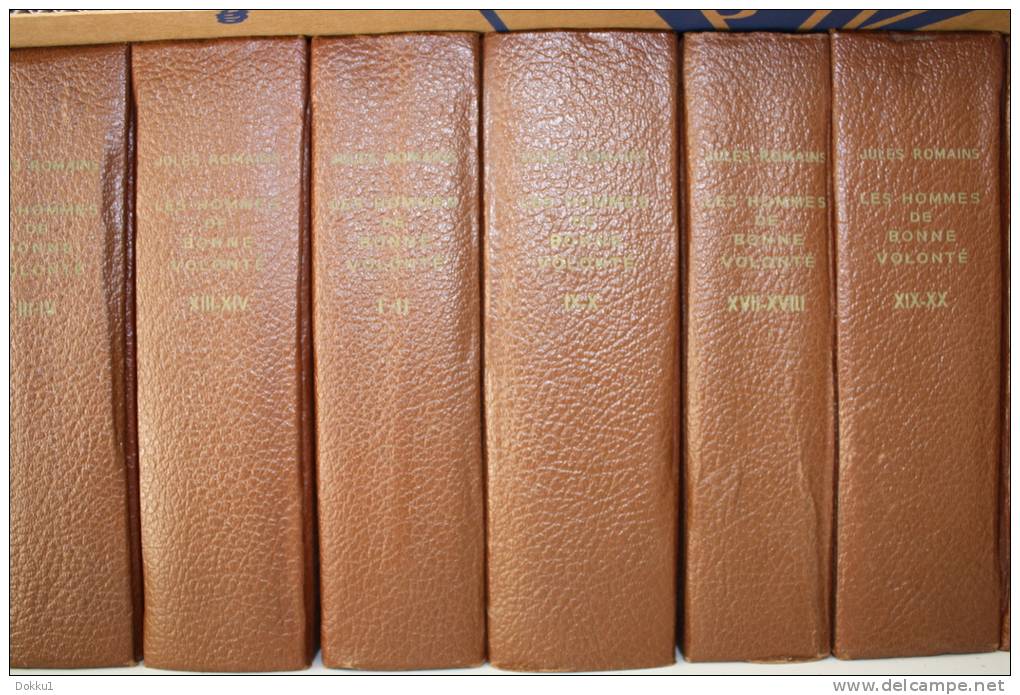 Les Hommes De Bonne Volonté - Par Jules Romains - 15 Volumes, Soit Reliure Des 27 Tomes + Le "cahiers". - Autres & Non Classés
