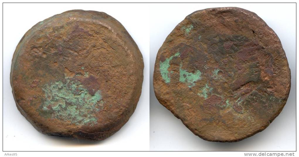 Grand Bronze De Ptolémée IV D´Egypte, AE 37 , 53,26g - Greche