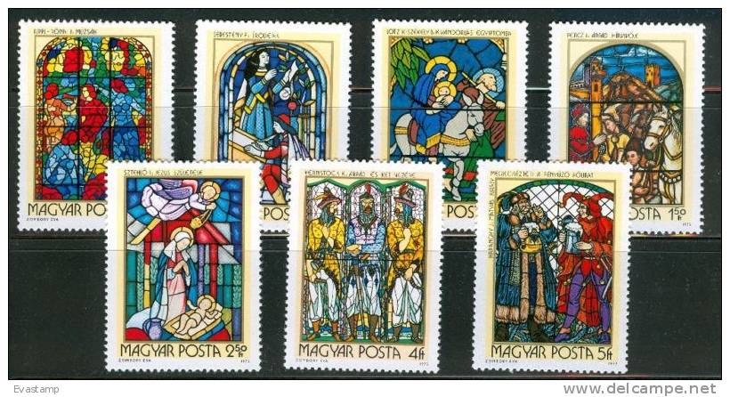 HUNGARY - 1972. Stained-glass Windows Cpl.Set MNH! - Nuevos