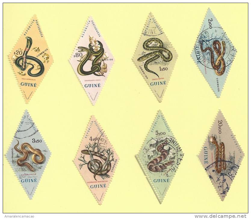 TIMBRES - STAMPS - GUINÉE - (PORTUGAL) - ANIMAUX ET FAUNE - REPTILES - SERPENTS - Snakes