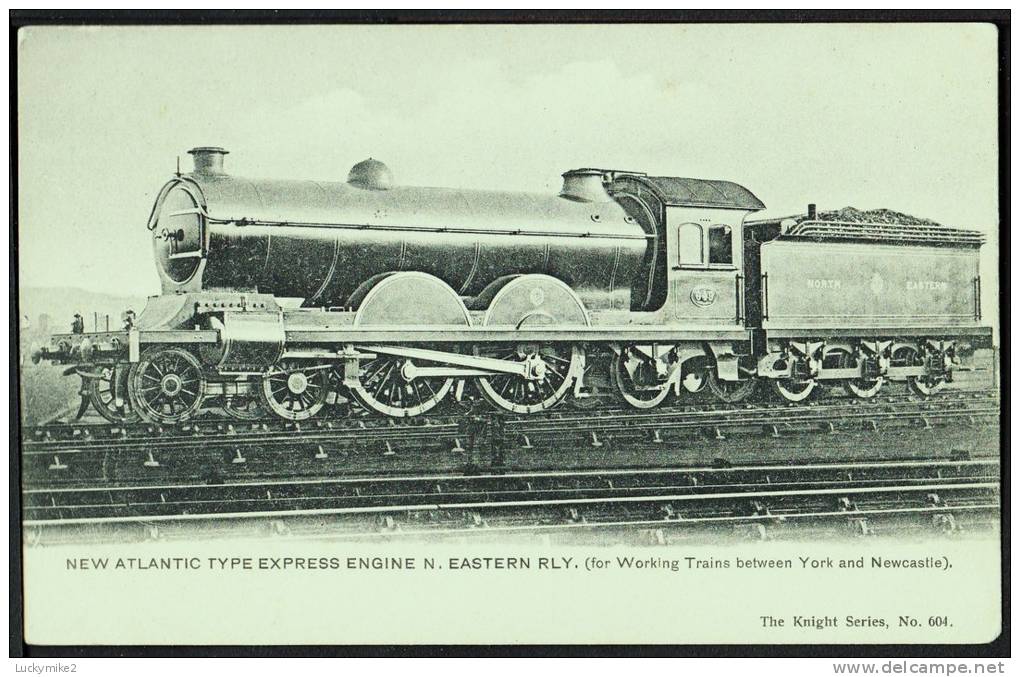 "N. Eastern Railway  Atlantic Type Express Engine No.649",  C1910. - Trains