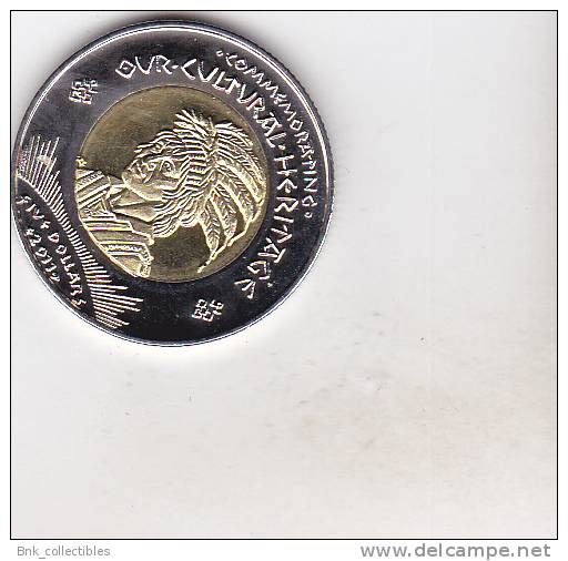 Sovereign Nation Los Coyotes Indians 5 Dollars 2011 ,uncirculated , Bimetallic - Otros – América