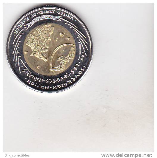 Sovereign Nation Los Coyotes Indians 5 Dollars 2011 ,uncirculated , Bimetallic - Otros – América