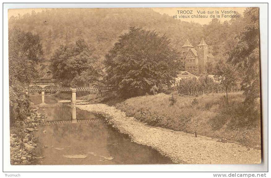 E1334 -  Trooz  -Vue Sur La Vesdre Et   Vieux Château De La Fenderie - Trooz