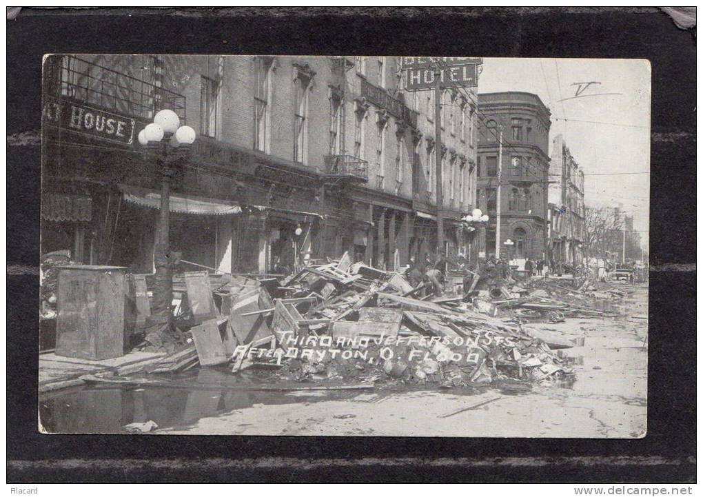 35698      Stati  Uniti,  Third And  Jefferson Sts.  After  Dayton - O.  Flood,  NV(scritta) - Columbus