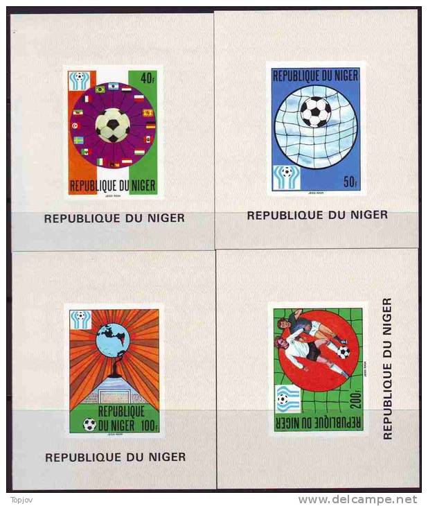 NIGER - WORLD CUP 1978 ARGENTINA -  LUX  BL  IMPERF - FLAGS  - **MNH - 1978 - 1978 – Argentine