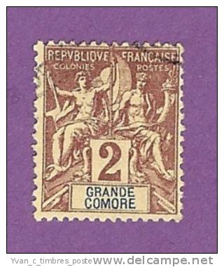 COLONIES FRANCAISES GRANDE COMORE TIMBRE N° 2  OBLITERE - Sonstige & Ohne Zuordnung