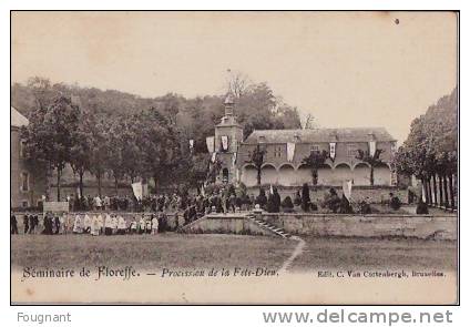 BELGIQUE:FLOREFFE (Namur):~1900:Séminaire De Floreffe.Procession De La Fête-Dieu.Non écrite. - Floreffe