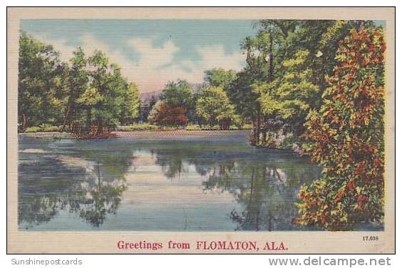Alabama Flomaton Greatings From Flomaton - Autres & Non Classés