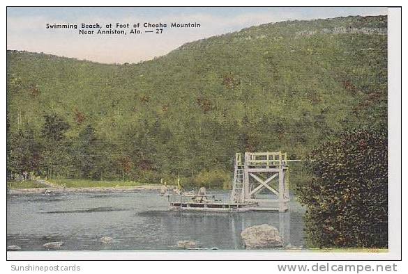 Alabama Anniston Swimming Beach At Foot Of Cheaha Mountain - Autres & Non Classés