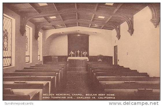 Califorinia Oakland Melden Memorial Chapel Beulah Rest Home Artvue - Oakland