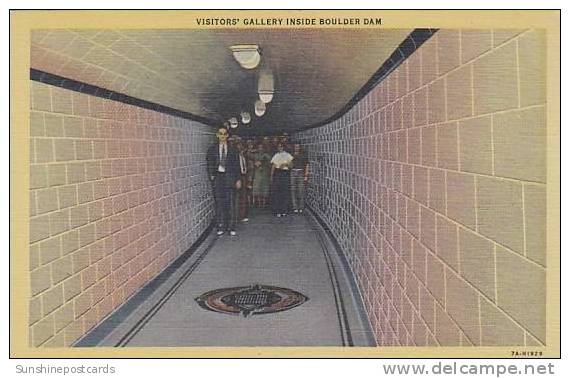 Nevada Boulder Dam Visitors Gallery Inside Boulder Dam - Other & Unclassified