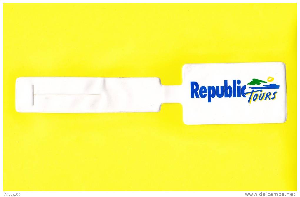 Porte étiquette - REPUBLIC TOURS - - Etichette Da Viaggio E Targhette