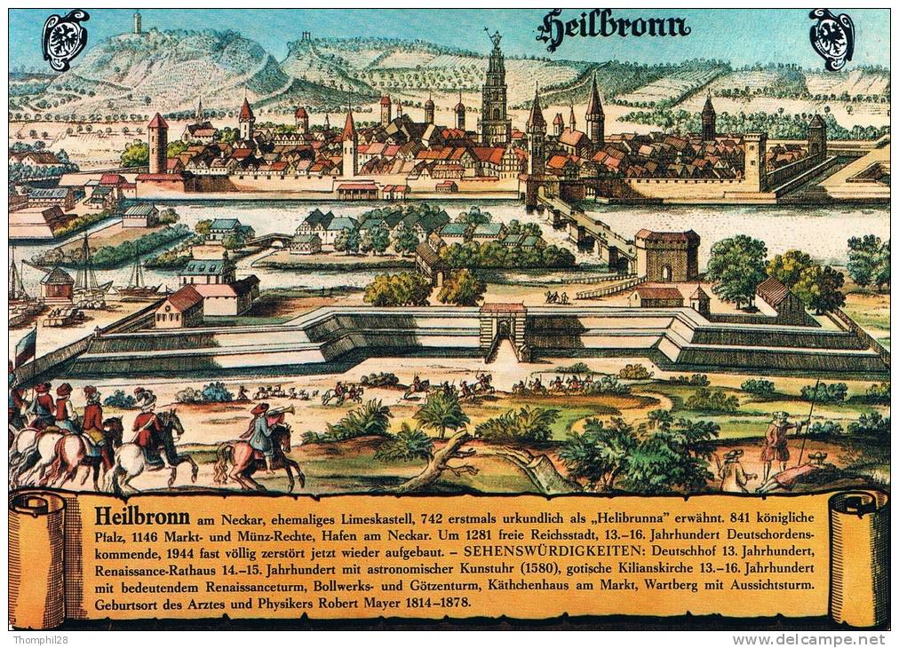 HEILBRONN Am NECKAR (nach Einem Alten Stich) - TBE, Carte Neuve, 2 Scans - Heilbronn