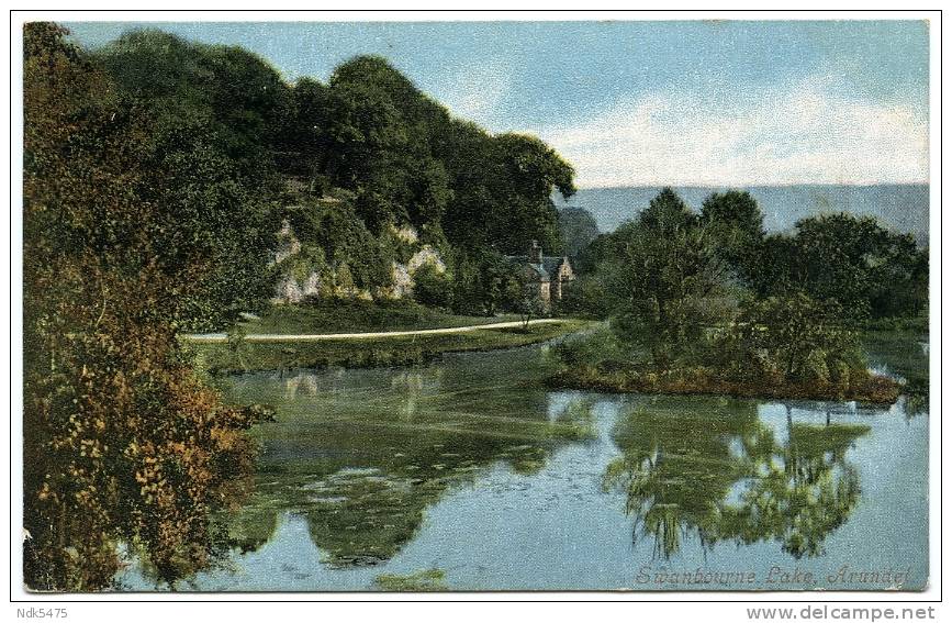 ARUNDEL : SWANBOURNE LAKE / ADDRESS - CHICHESTER, SELSEY HOTEL / POSTMARK - LITTLEHAMPTON (DUPLEX) - Arundel